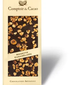 Tablette Chocolat noir Noisette caramélisée Comptoir du Cacao 90g
