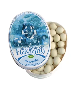 Boîte ovale Bonbons Menthe Bio 50g