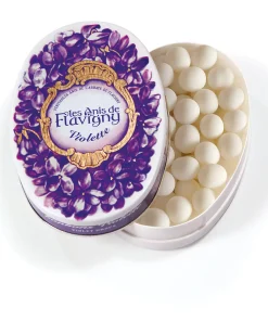 Boîte ovale – Bonbons Violette 50g