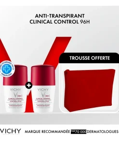 Vichy Deodorant clinical control Femme 96H 2x50ml Trousse